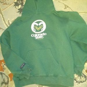 Jansport Like New green hoodie with Colorado State logo size L-$9
